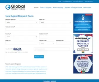 Globalfreightindex.com(Global Freight Index) Screenshot