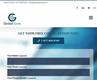 GlobalgatecPa.com(Global Gate) Screenshot