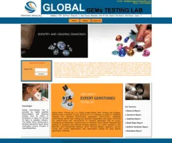 Globalgemstestinglab.com(Global Gems Testing Lab) Screenshot