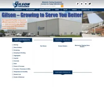 Globalgilson.com(Material Testing Equipment for Laboratory &amp; Field Tests) Screenshot