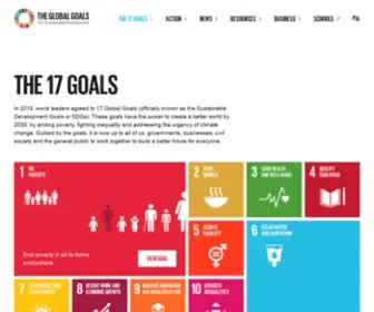 Globalgoals.org(The Global Goals) Screenshot