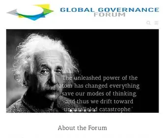 Globalgovernanceforum.org(Global Governance Forum) Screenshot