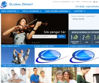 Globalgrant.com(Stipendium och bidrag) Screenshot