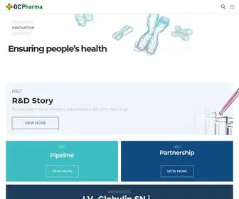 Globalgreencross.com(GC Pharma) Screenshot