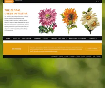 Globalgreeninitiative.com(Our goal is to manifest positive global changes through individual education and local ecological support projects) Screenshot