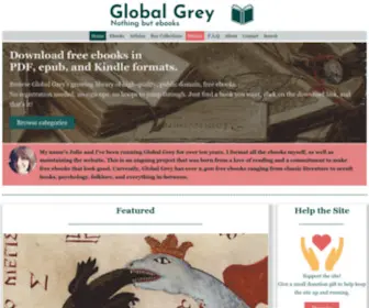 Globalgreyebooks.com(Free ebooks) Screenshot