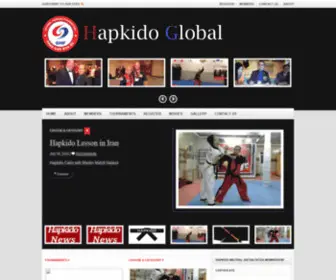 Globalhapkidokorea.com(Hapkido Global) Screenshot