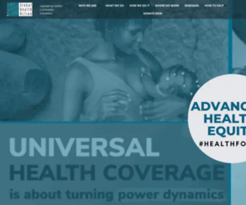 Globalhealthaction.org(Empowering Healthy Communities) Screenshot