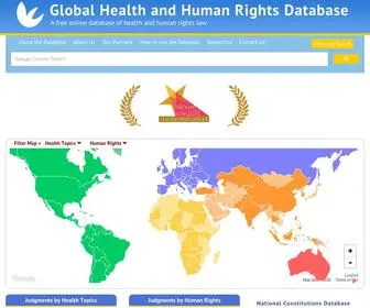 Globalhealthrights.org(Global Health & Human Rights Database) Screenshot