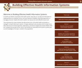 Globalhealthworkforce.org(Building Effective Health Information Systems) Screenshot