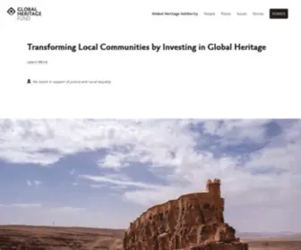 Globalheritagefund.org(Global Heritage Fund) Screenshot