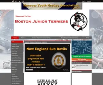 Globalhockey.org(Boston Junior Terriers) Screenshot