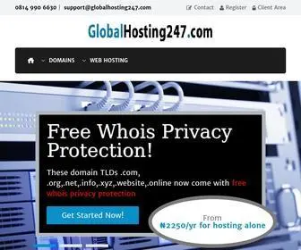 Globalhosting247.com(Cheap Web Hosting in Nigeria comes with) Screenshot
