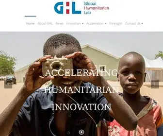 Globalhumanitarianlab.org(Accelerating Humanitarian Innovation) Screenshot