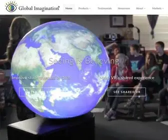 Globalimagination.com(Global Imagination® makes the Magic Planet®) Screenshot