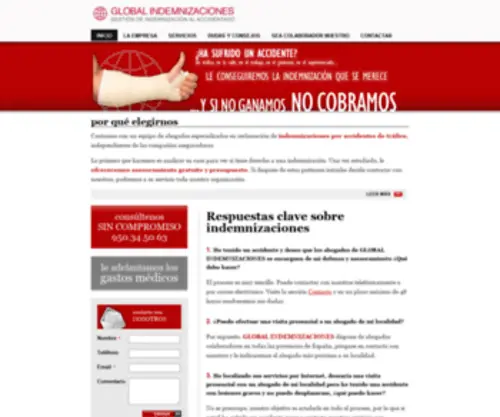 Globalindemnizaciones.com(Global Indemnizaciones) Screenshot