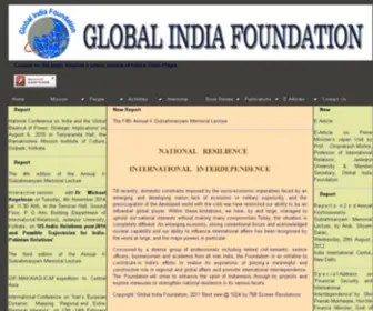 Globalindiafoundation.org(Global India Foundation) Screenshot