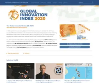 Globalinnovationindex.org(Discover the Global Innovation Index (GII)) Screenshot