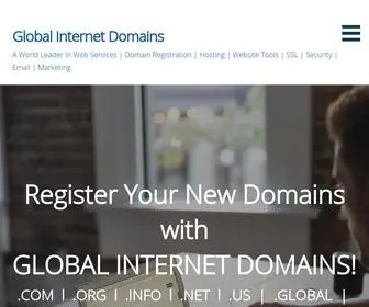 GlobalinternetDomains.com(A World Leader In Web Services) Screenshot