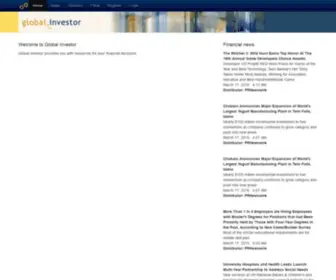 Globalinvestor.com(Global investor) Screenshot