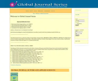 Globaljournalseries.com(Global Journal Series) Screenshot