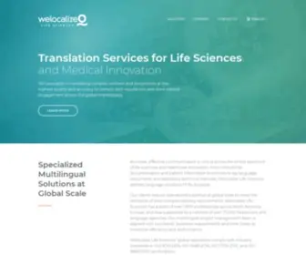 Globallanguages.com(Welocalize Life Sciences) Screenshot