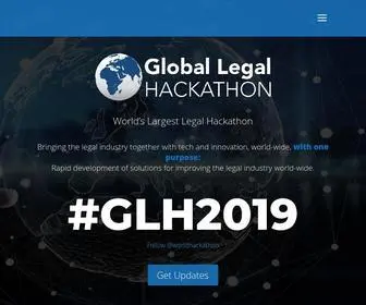Globallegalhackathon.com(Global Legal Hackathon) Screenshot