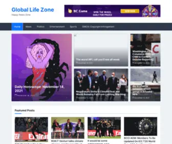 Globallifezone.com(Global Life Zone) Screenshot