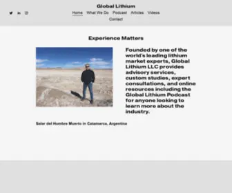 Globallithium.net(The Global Lithium Podcast) Screenshot