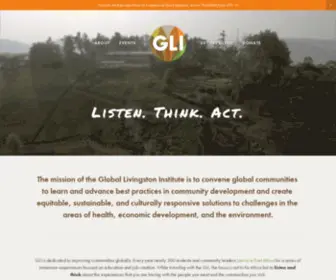 Globallivingston.org(GLI) Screenshot