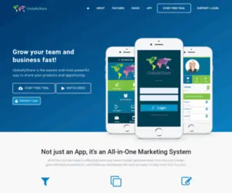 Globallyshare.com(GloballyShare Marketing System) Screenshot