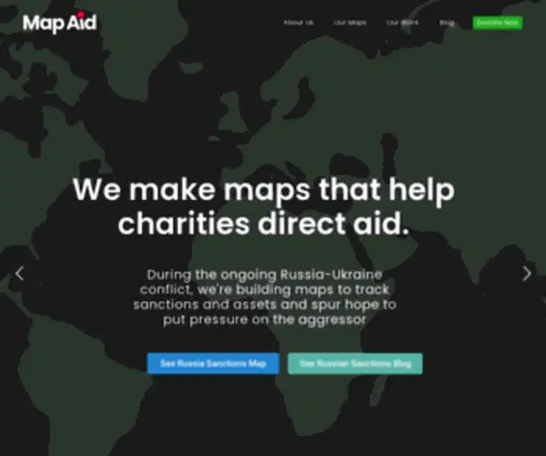 Globalmapaid.org(We make maps that help direct aid) Screenshot