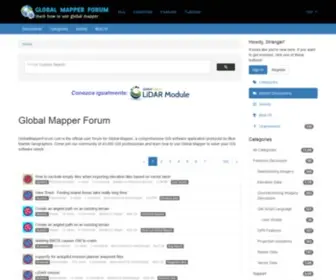 Globalmapperforum.com(Global Mapper Forum) Screenshot