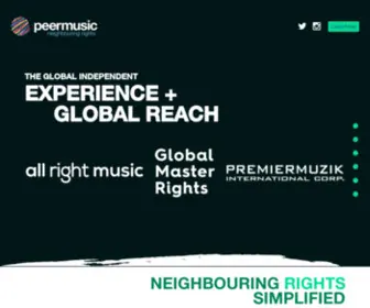 Globalmasterrights.com(Peermusic Neighbouring Rights) Screenshot