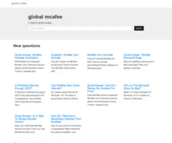 Globalmcafee.com(Global mcafee) Screenshot