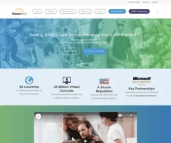 Globalmed.com(GlobalMed Virtual Health Software and Hardware Solutions) Screenshot