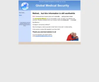 Globalmedicalsecurity.com(GeoBlue international medical insurance) Screenshot