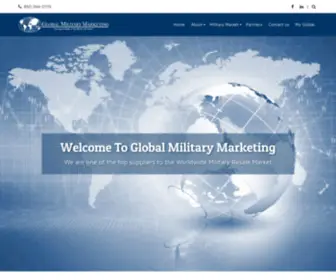 Globalmilitarymarketing.com(Global Military Marketing) Screenshot