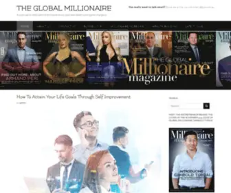 Globalmillionairemag.com(THE GLOBAL MILLIONAIRE) Screenshot