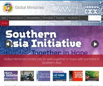 Globalministries.org(Global ministries is a joint witness in mission between the christian church (disciples of christ)) Screenshot