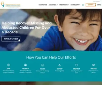 Globalmissingkids.org(The Global Missing Children's Network) Screenshot