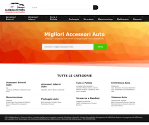 Globalmotors.it(Le Classifiche dei migliori accessori auto più venduti) Screenshot