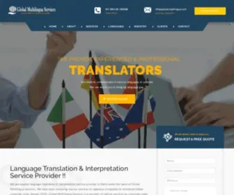 Globalmultilingua.com(Translation Services Delhi) Screenshot