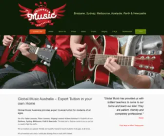 Globalmusic.com.au(Music Lessons Brisbane) Screenshot