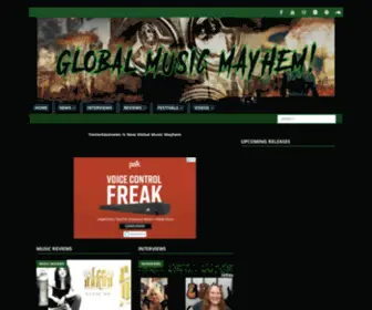 Globalmusicmayhem.com(Global Music Mayhem) Screenshot