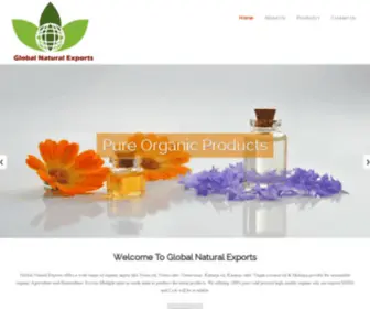 Globalnaturalexports.com(Global natural exports provides) Screenshot