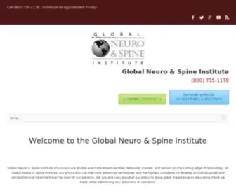 Globalneuroandspine.com(Global Neuro And Spine Institute Of Florida) Screenshot