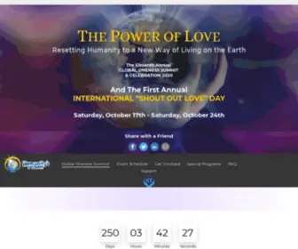 Globalonenesssummit.com(Global Oneness Day 2019) Screenshot