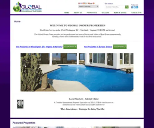 Globalowner.com(Real Estate Company) Screenshot