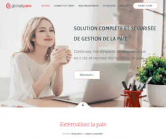 Globalpaie.fr(Externalisation et gestion de la paie en ligne) Screenshot